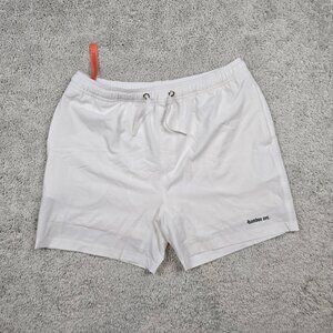 Bamboo Ave Shorts Men Size XL White Athletic Running Coconuts Active USA Running